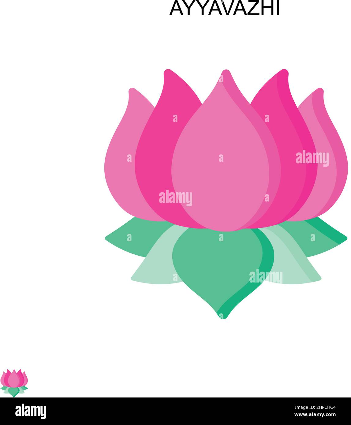 Ayyavazhi einfaches Vektor-Symbol. Illustration Symbol Design-Vorlage für Web mobile UI-Element. Stock Vektor