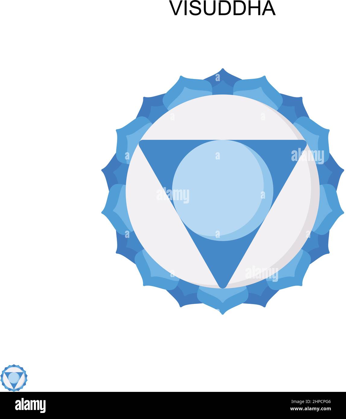 Visuddha einfaches Vektorsymbol. Illustration Symbol Design-Vorlage für Web mobile UI-Element. Stock Vektor