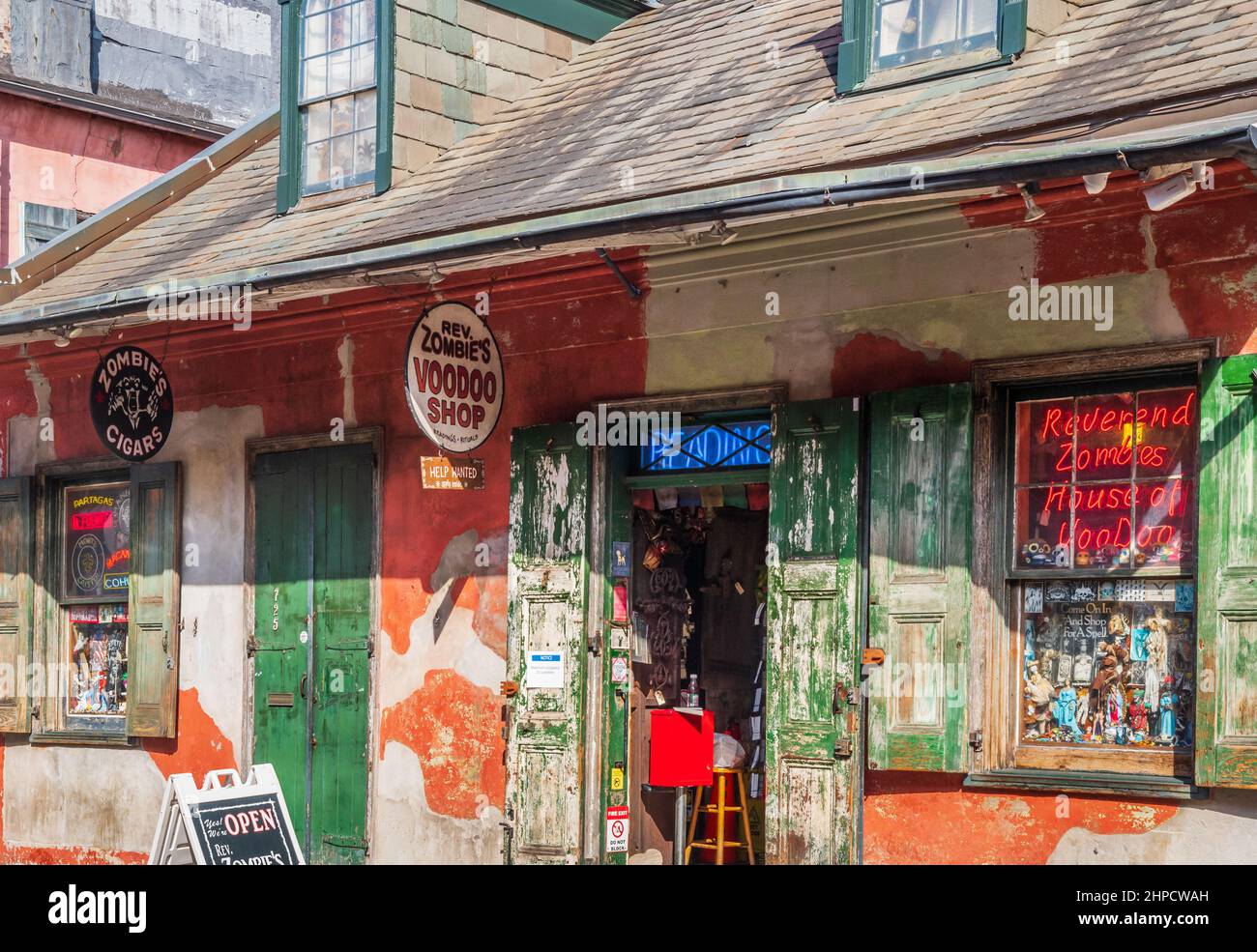 Reverend Zombie's Voodoo Shop, New Orleans, Louisiana, USA. Stockfoto