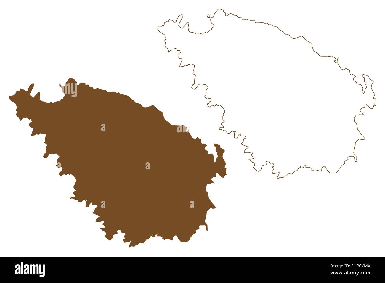 Spetses Island (Hellenische Republik, Griechenland, Attika) Karte Vektorgrafik, Skizze Spetses Karte Stock Vektor