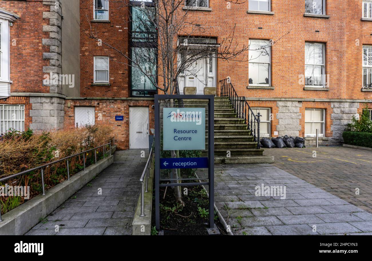Die MS Ireland, Care Center in Northumberland Road, Dublin, Irland. Ein Respirezentrum für Menschen mit Multipler Sklerose in Irland Stockfoto