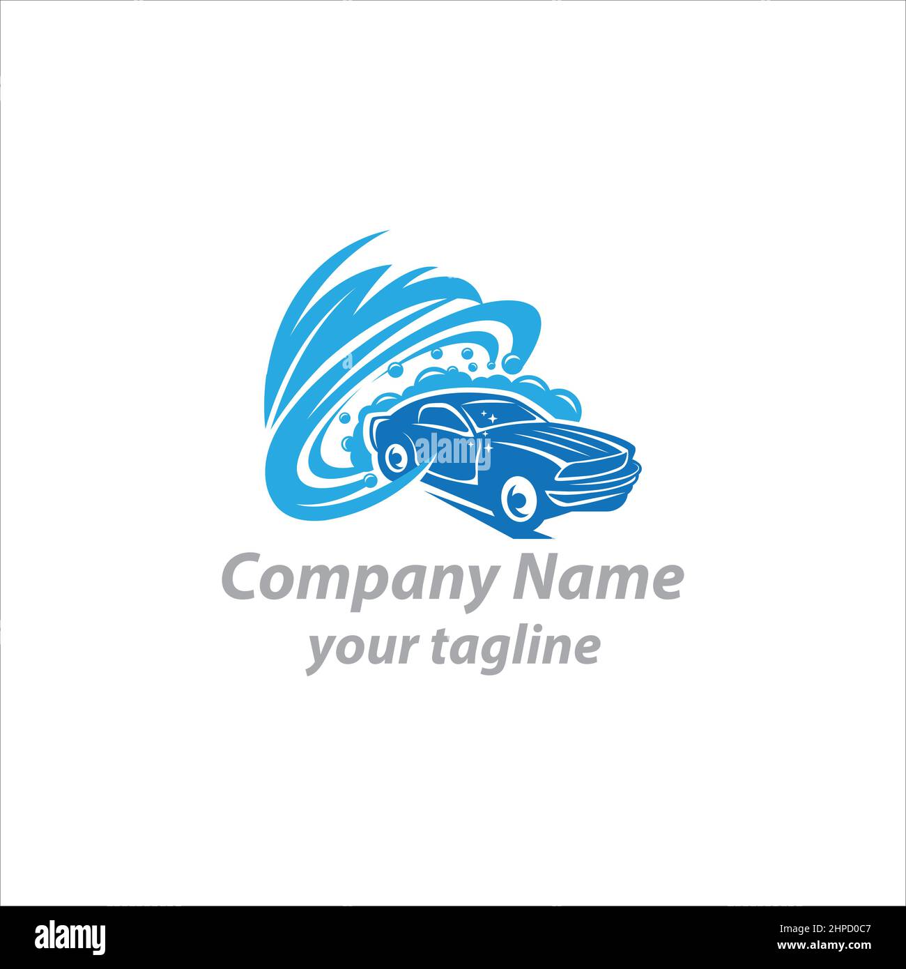 Auto waschen Maskottchen Logo esport Gaming. Rennwagen Maskottchen Logo Illustration.EPS 10 Stock Vektor