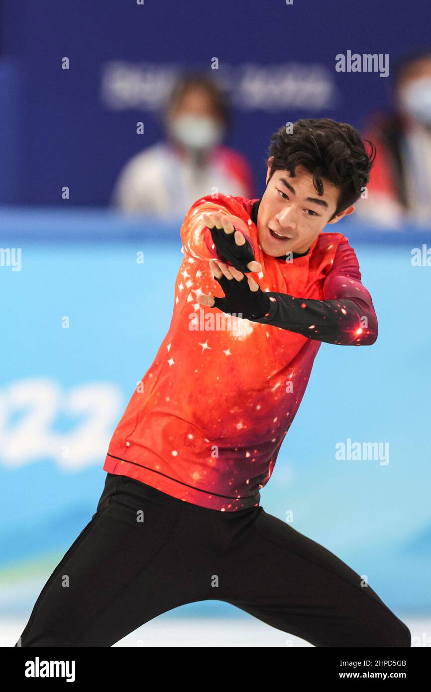 Nathan Chen (USA), 10. FEBRUAR 2022 - Eiskunstlauf: Männer-Freilauf während der Olympischen Winterspiele 2022 in Peking im Capital Indoor Stadium i Stockfoto