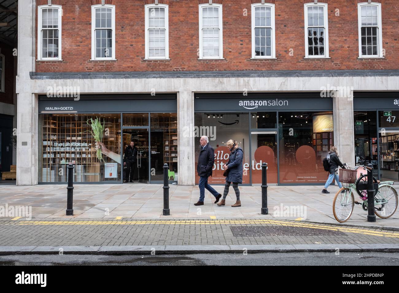 Amazon Salon in der Nähe der Liverpool Street Station in London, Großbritannien Stockfoto