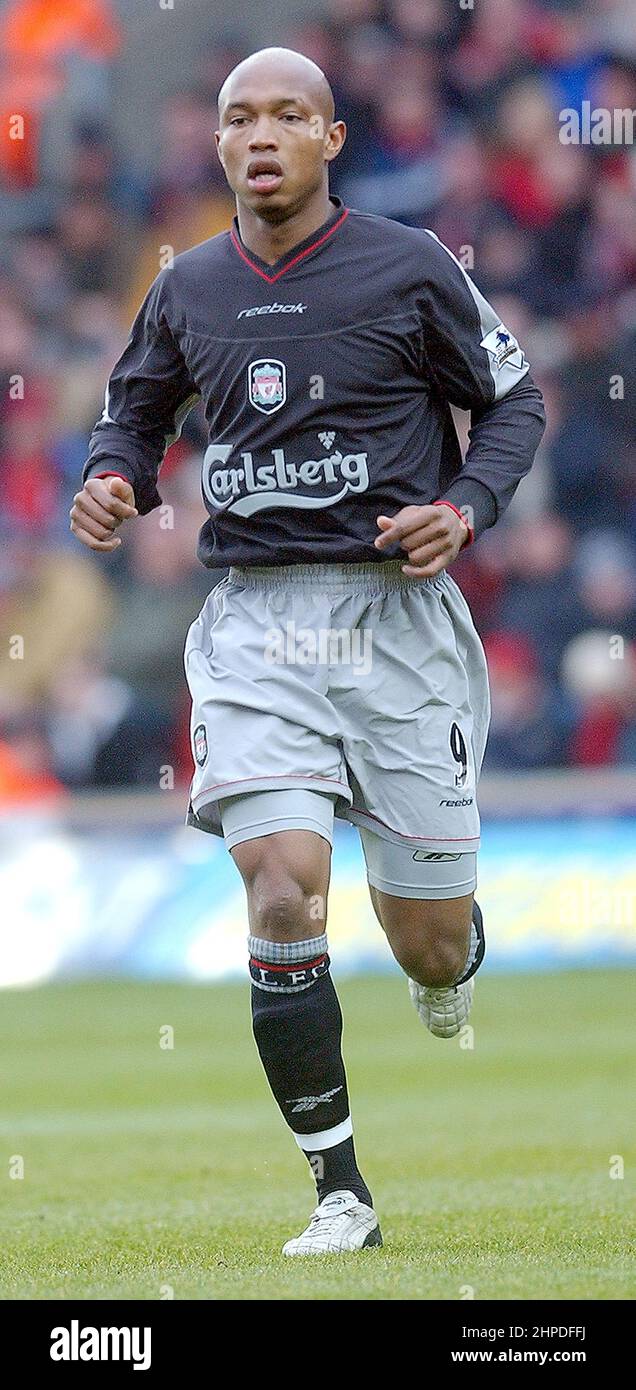 SOUTHAMPTON V LIVERPOOL 14-03-04 EL HADJI DIOUF PIC MIKE WALKER, 2004 Stockfoto