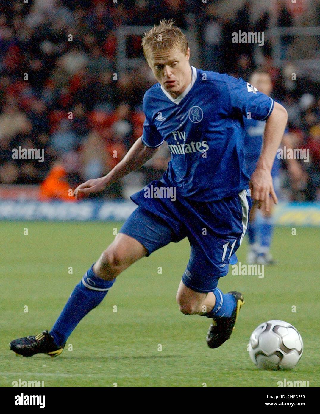 southampton / chelsea. 22-11-03 damian duff pic mike Walker, 2003 Stockfoto