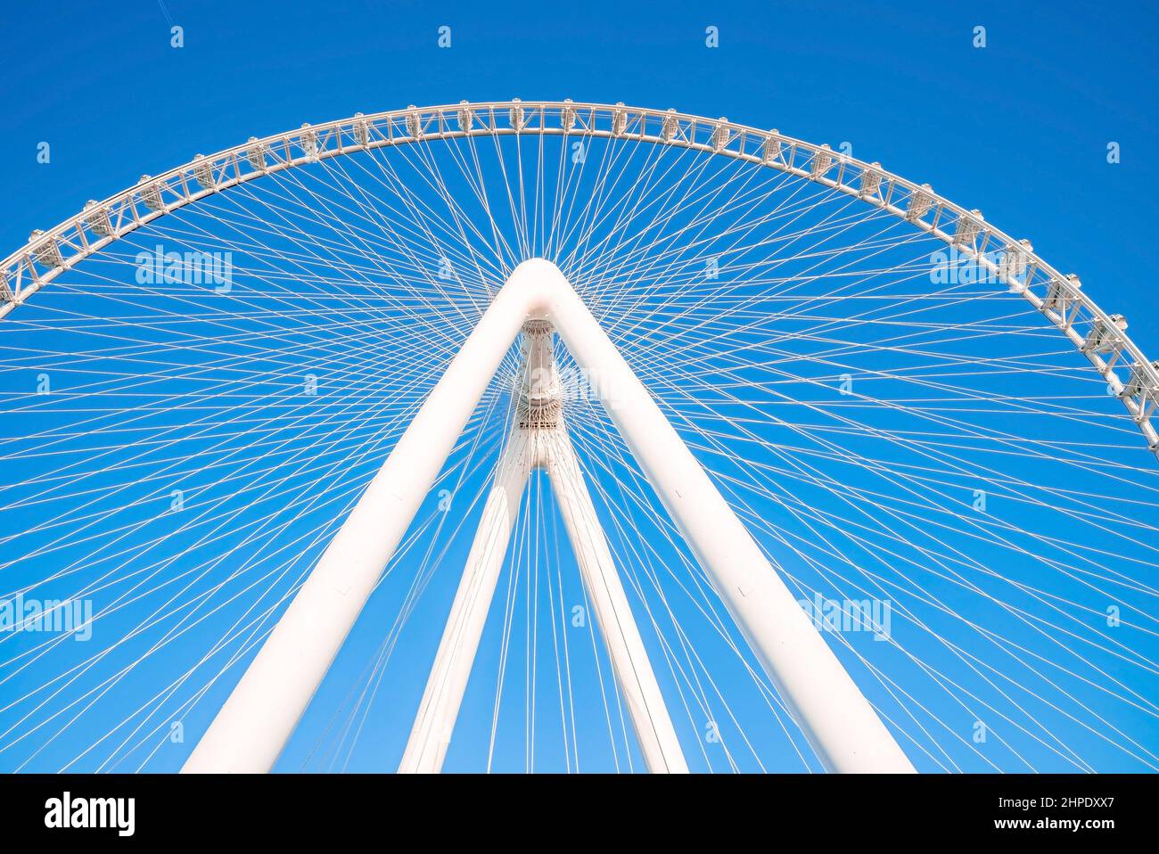Ain Dubai, das größte Riesenrad der Welt. Stockfoto