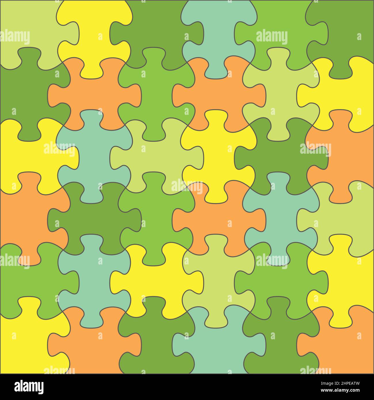Color Puzzles - Vektor-Aufgabe zum Denken Stock Vektor