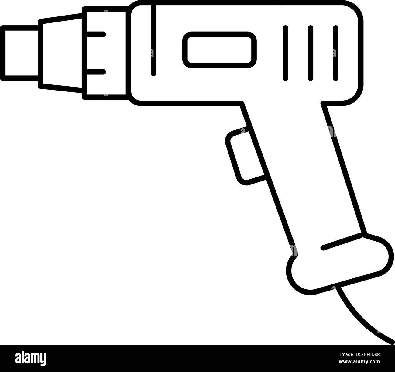 Lüftergerät für Abbildung von Symbolen der Kunstharz-Linie Stock Vektor
