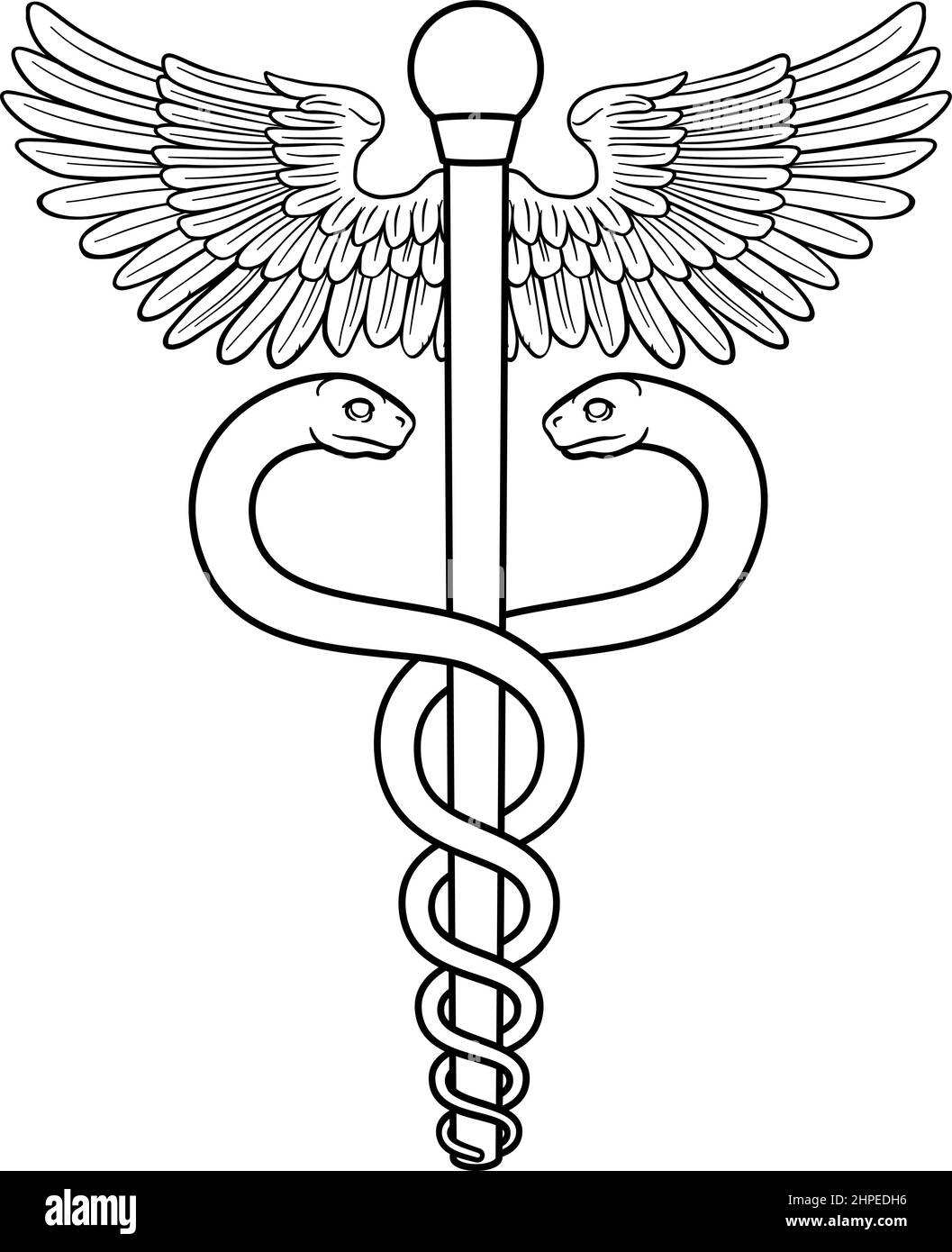 Caduceus Arzt Symbol Stock Vektor