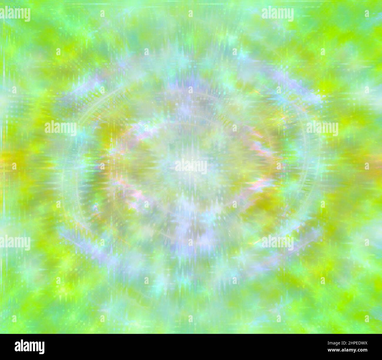 Ein abstraktes psychedelisches Burst-Shape-Hintergrundbild. Stockfoto