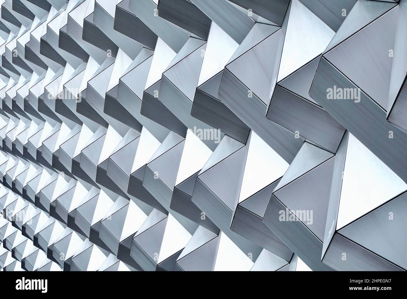 Modernes architektonisches Detail - Centrum Dresden, Deutschland Stockfoto
