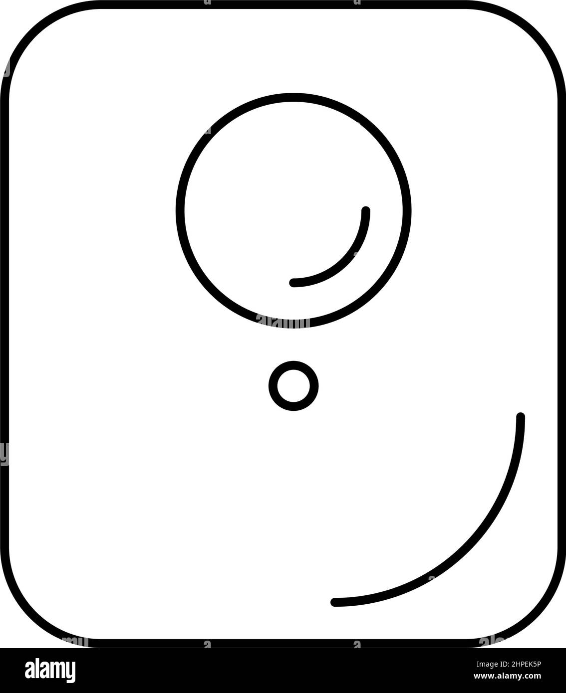 Magnetschild mit rfid-Liniensymbole Vektorgrafik Stock Vektor