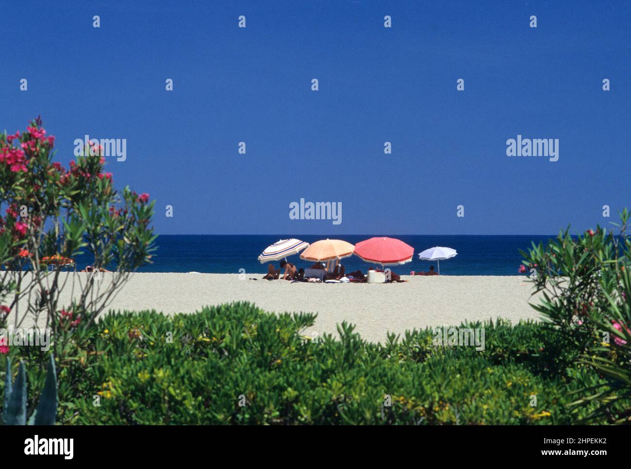 VACANCES PLAGE ROUSSILLON Stockfoto