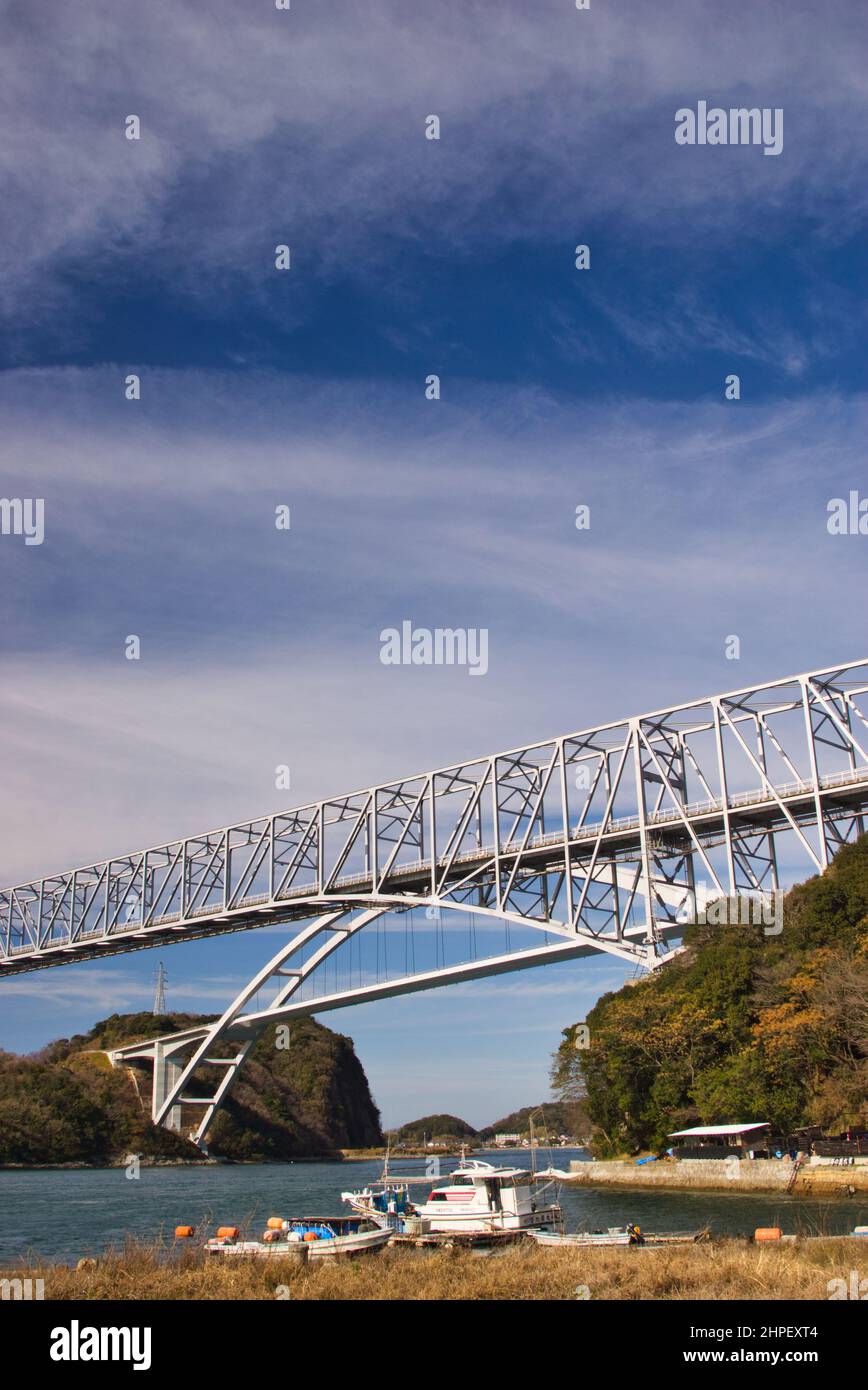 Tenmon-Brücke und Tenjo-Brücke, Präfektur Kumamoto, Japan Stockfoto