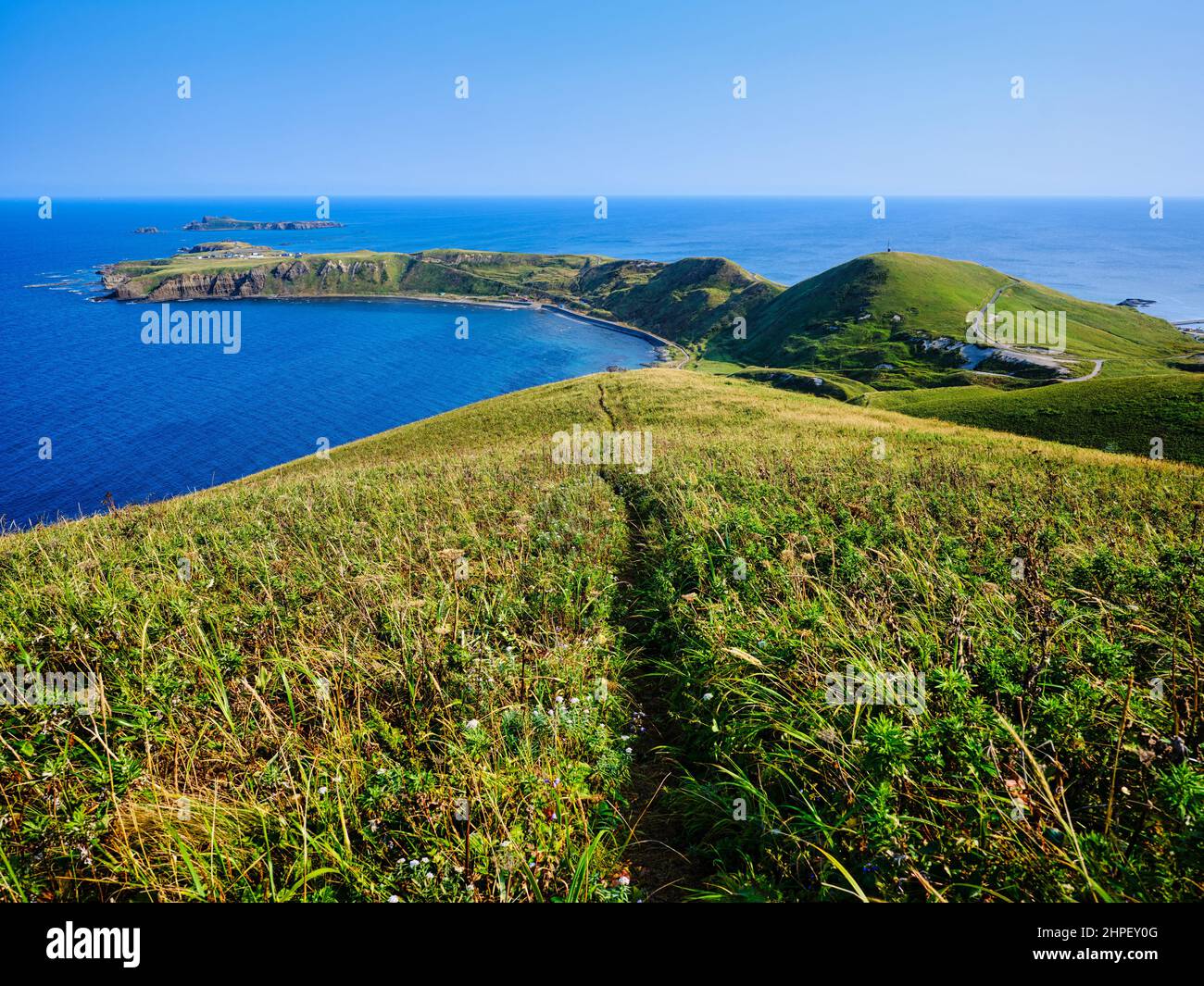 Landschaft auf Rebun Island, Hokkaido, Japan Stockfoto