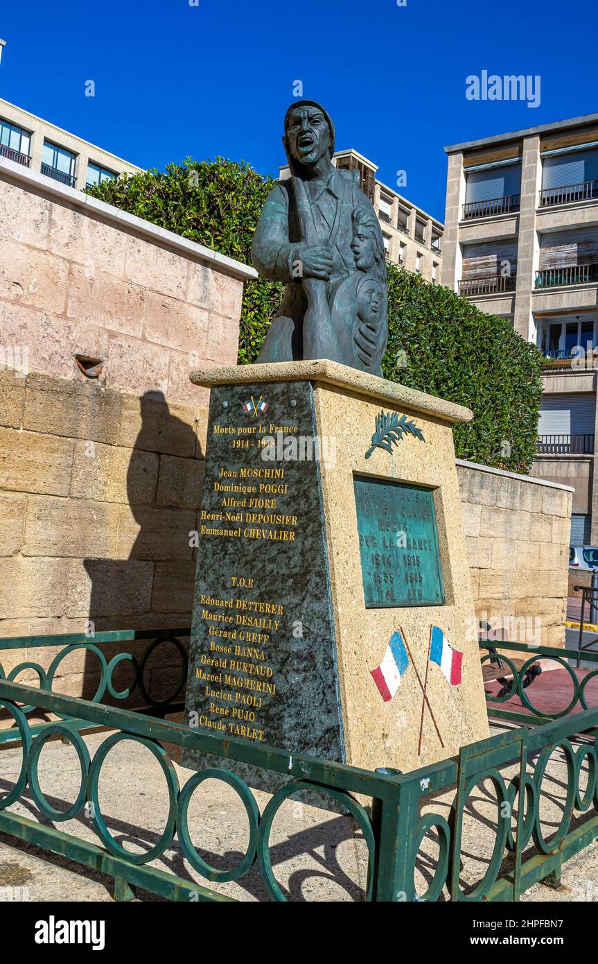 MARSEILLE EGLISE ST LAURENT, DENKMAL AUX MORTS BDR FRANKREICH 13 Stockfoto