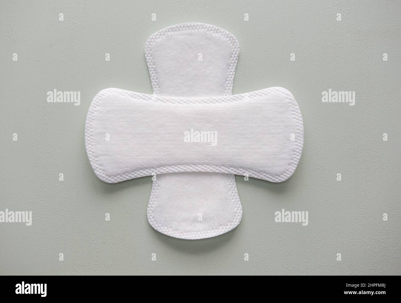 Reine leere Frauen Einweg täglichen Menstruationsbeschwerden oder Servietten Stockfoto