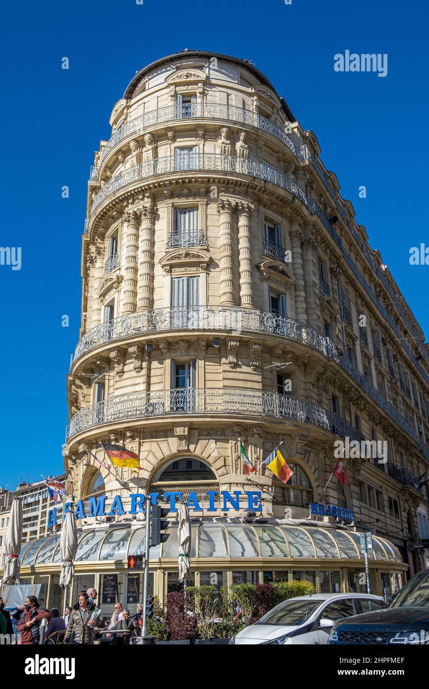 Vieux Port, La Samaritaine, Marseille, Frankreich Stockfoto