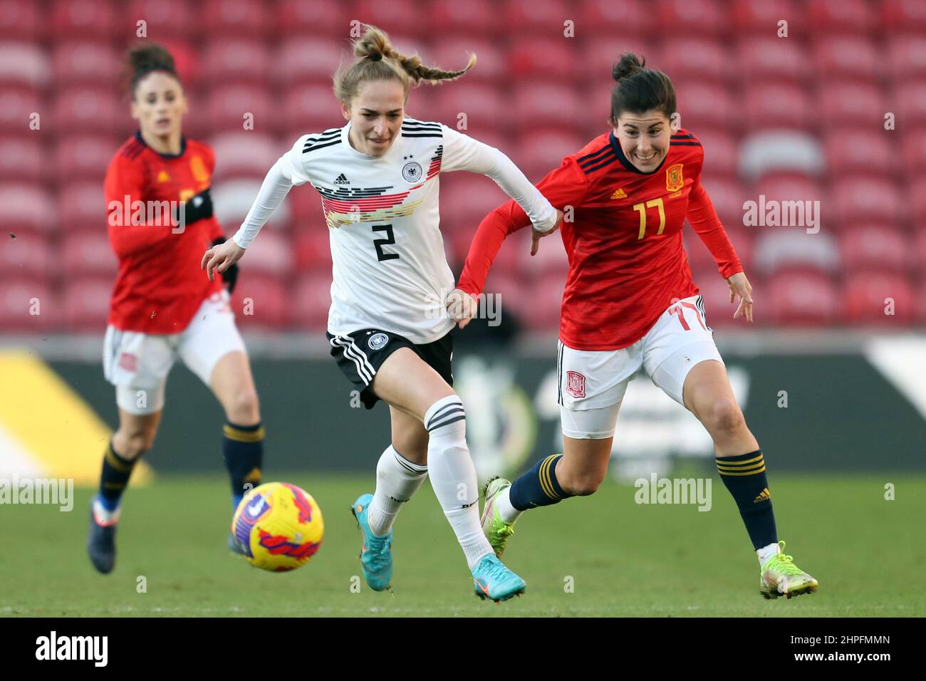 SOPHIA KLEINHERNE, LUCIA GARCIA CORDOBA, DEUTSCHLAND V SPANIEN, 2022 Stockfoto