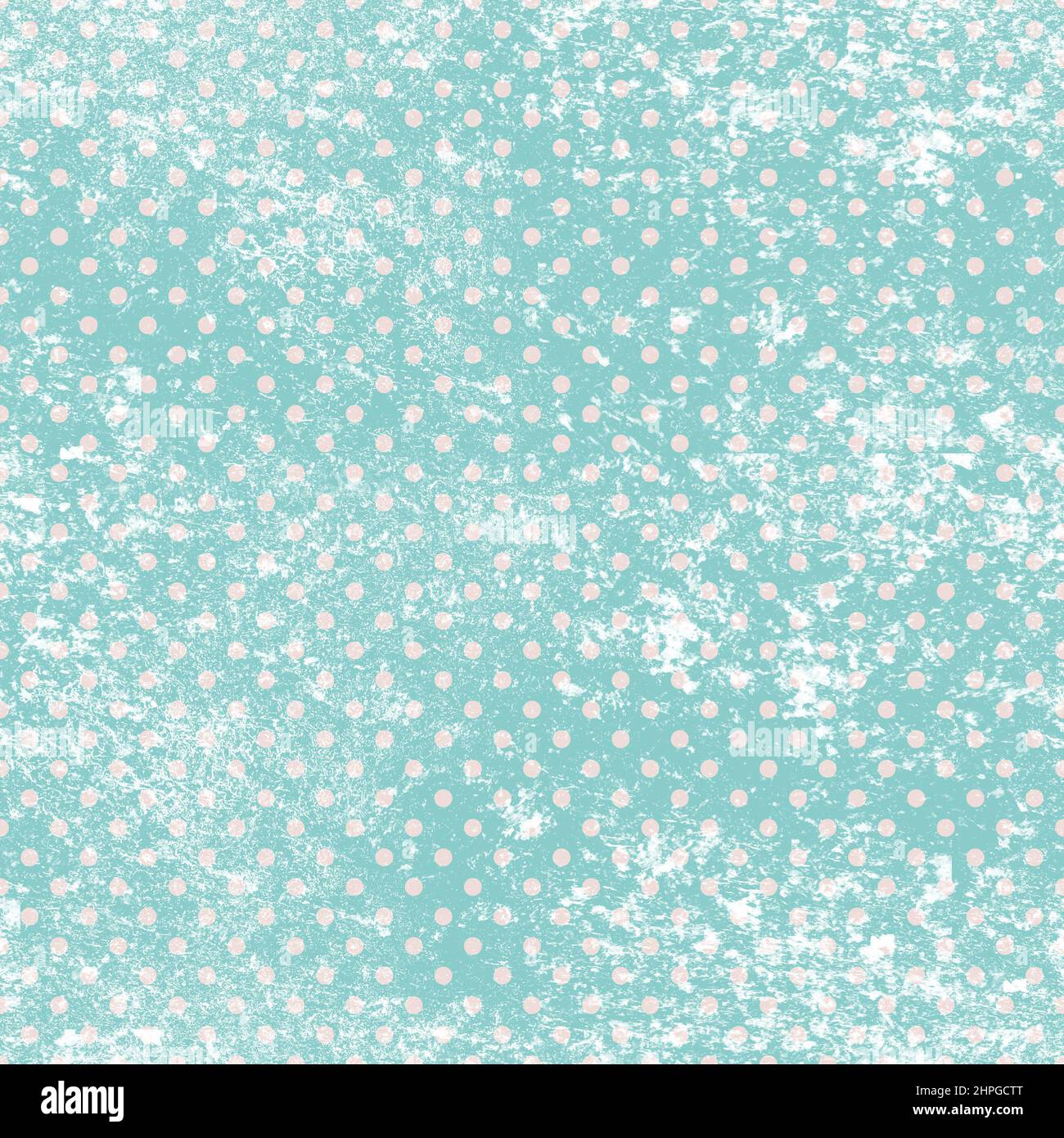 Trendy Grunge Polka Dot Muster, Design für jeden Zweck, Distressed Stil Tapete, Vintage Hintergrund, Textildruck, Nahtloses Muster. Grunge Stockfoto