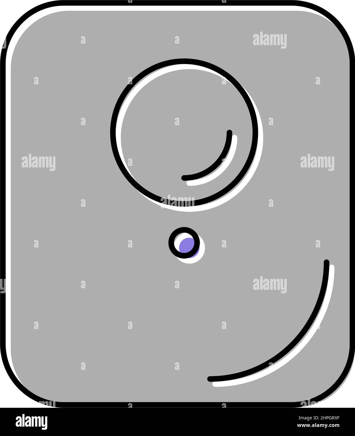 Magnetschild mit rfid-Farbsymbole Vektorgrafik Stock Vektor