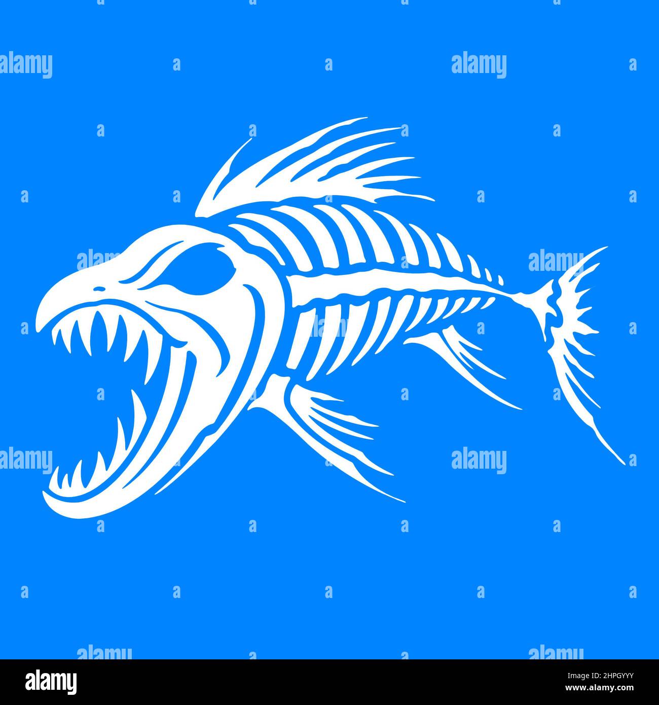 Fisch-Skelett Stockfoto