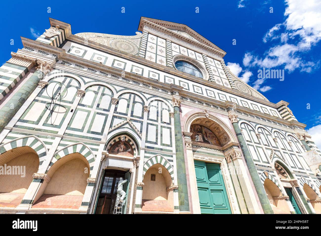 Santa Maria Novella, eine der berühmtesten Kirchen in Florenz, Italien, Europa. Stockfoto