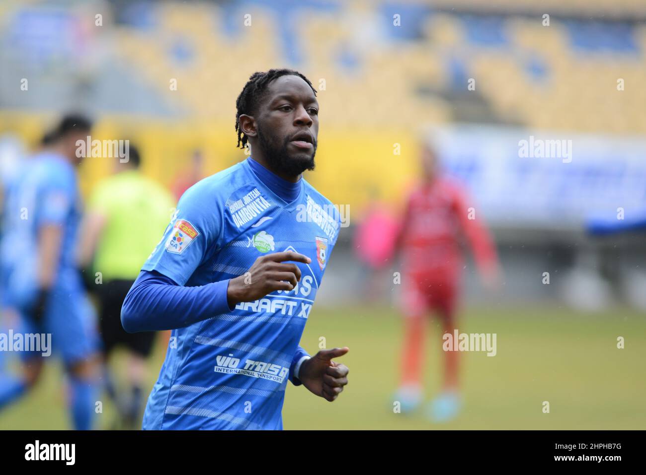 Richard Steven Sila ist ein französischer Fußballprofi, der in Rumänien für Chindia Târgoviște spielt Stockfoto