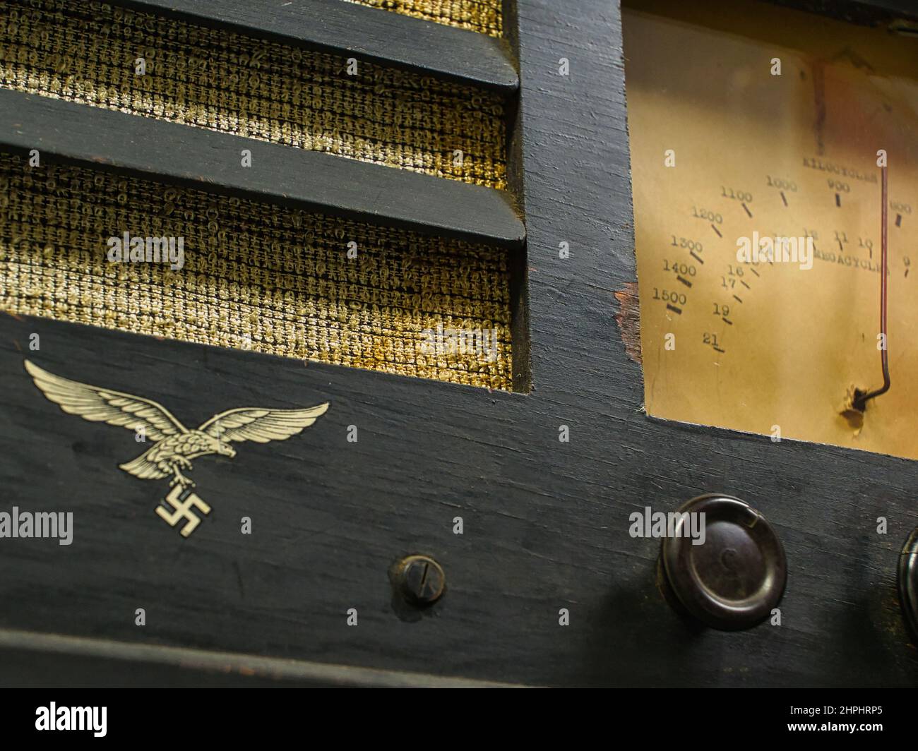 Deutsches Kriegskurzwellenradio der Nazi-Luftwaffe Stockfoto