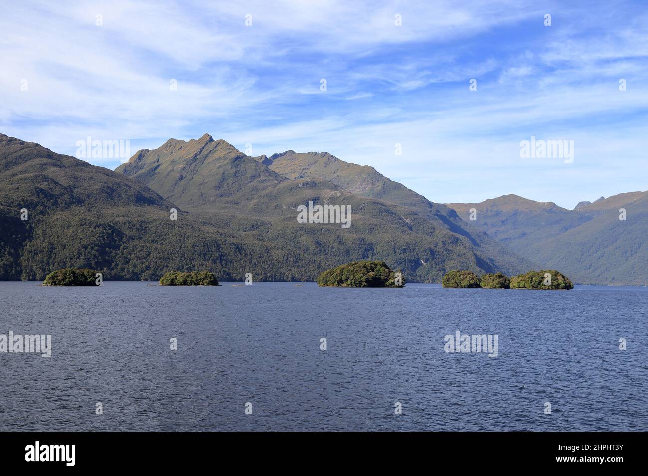 Dusky Sound/Tamtailla Fiordland Neuseeland Stockfoto