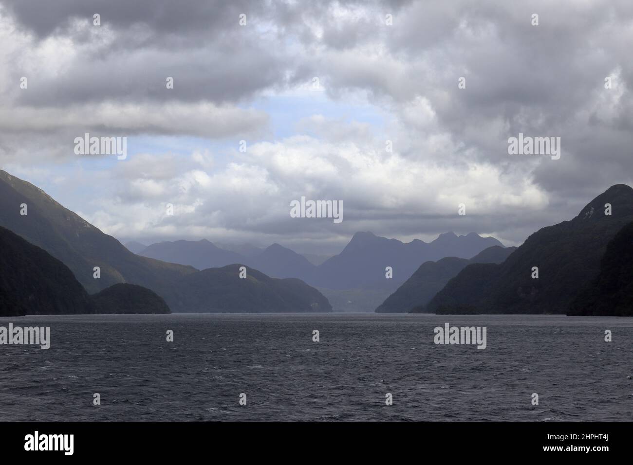 Acheron Passage Fiordland Neuseeland Stockfoto