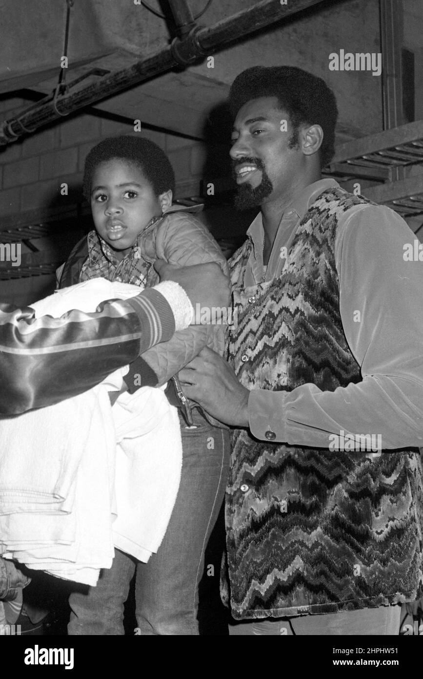 Wilt Chamberlain um die 1970er Jahre Credit: Ralph Dominguez/MediaPunch Stockfoto