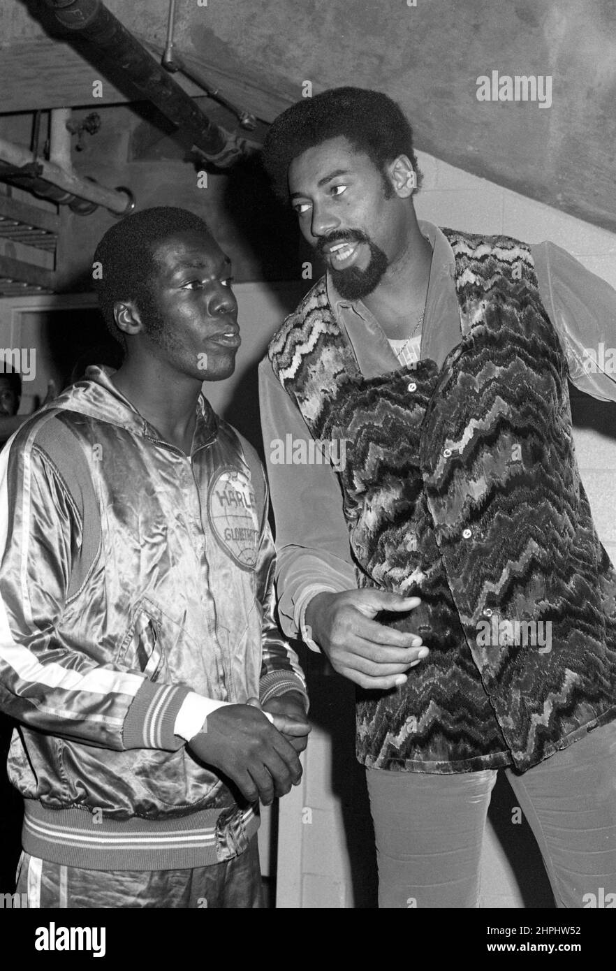 Wilt Chamberlain um die 1970er Jahre Credit: Ralph Dominguez/MediaPunch Stockfoto