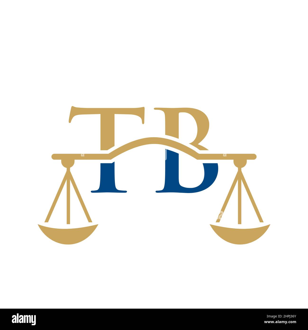 Kanzlei Buchstabe TB Logo Design. Rechtsanwalt, Rechtsanwalt Lawyer Service, Anwaltskanzlei, Scale. Anwaltskanzlei Logo auf Buchstabe TB Vector Sign Stock Vektor