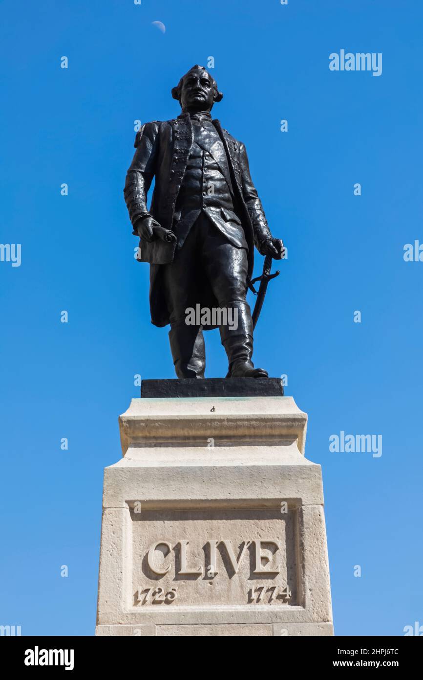 England, London, Whitehall, Clive of India Statue Stockfoto
