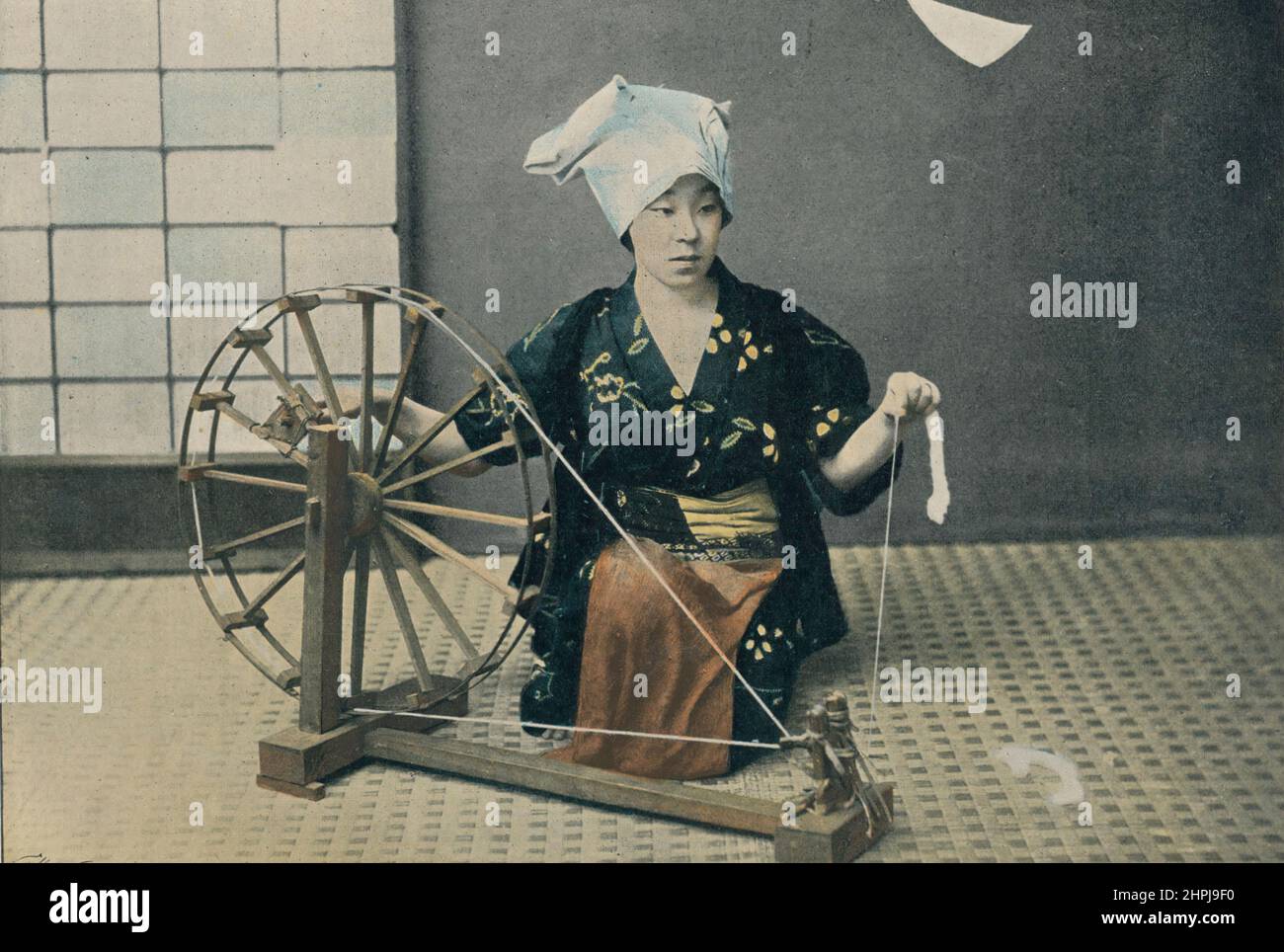 DATEIVERWENDUNG DE-COTON. Au Japon III 1895 - 1900 (2) - 19. Jahrhundert französischer Farbfotografiedruck Stockfoto