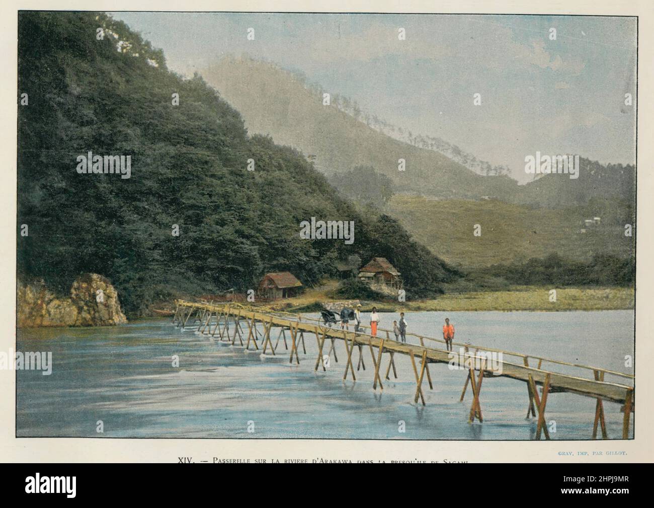 Autour Du Monde Japon Paysages Monuments 1895 - 1900 (6) - 19. Jahrhundert französischer Farbfotografiedruck Stockfoto