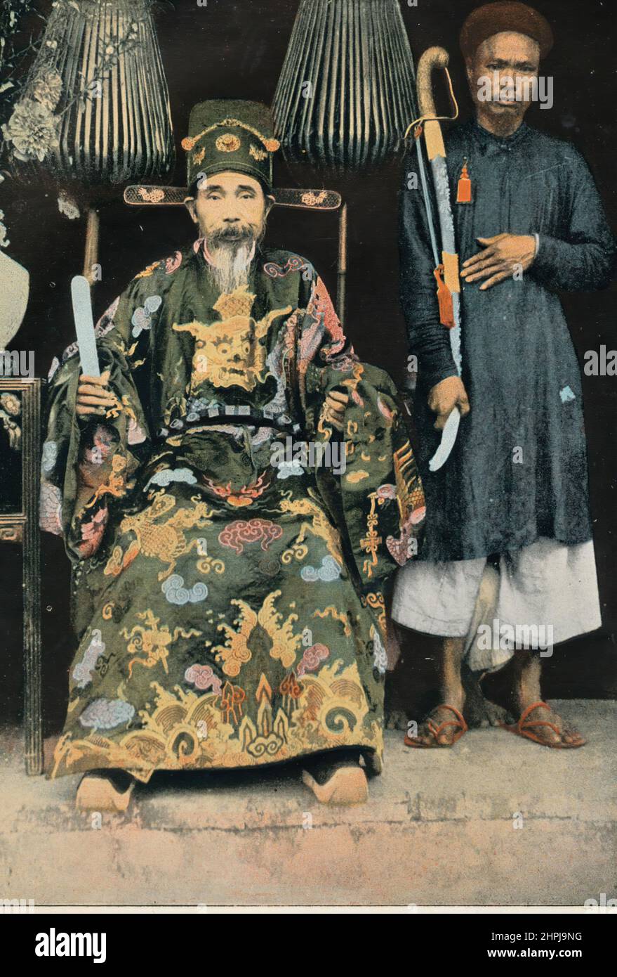LE KINH-LUoc. Autour Du Monde Tonkin - Vietnam II 1895 - 1900 (2) - 19. Jahrhundert französischer Farbfotografiedruck Stockfoto