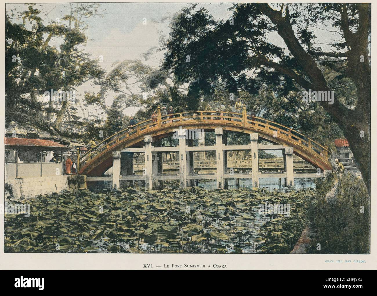 Autour Du Monde Japon Paysages Monuments 1895 - 1900 (8) - 19. Jahrhundert französischer Farbfotografiedruck Stockfoto