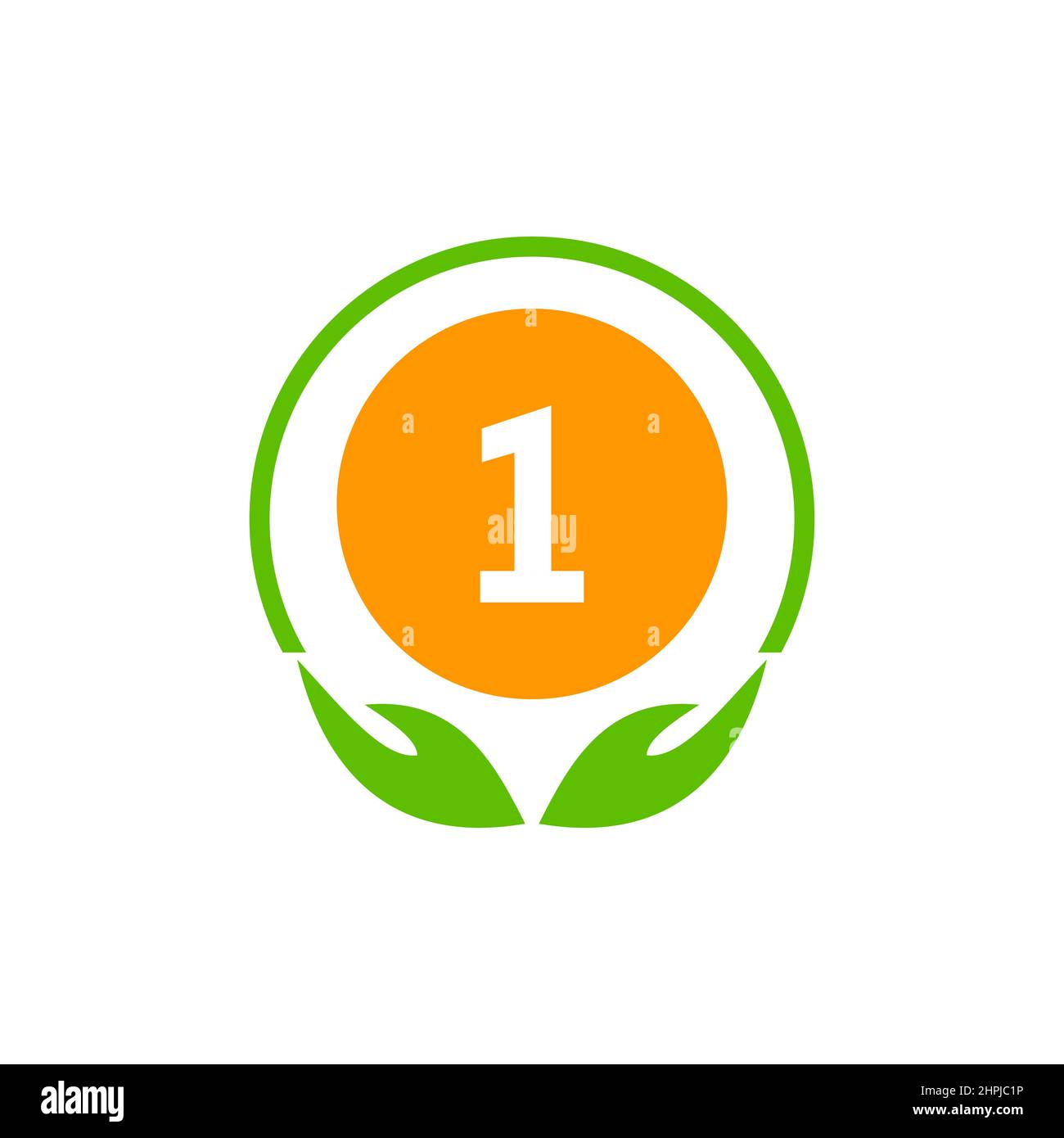 Healthcare Icon Logo Der Medizinischen Apotheke Auf Brief 1. Gesundheit, Wohltätigkeitslogo Mit 1-Logo-Vorlage Stock Vektor