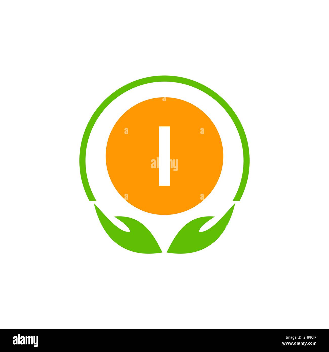 Symbol für das Gesundheitswesen Logo für die medizinische Apotheke auf dem Buchstaben I. Logo für Gesundheit und Wohltätigkeit mit Vorlage für I-Logos Stock Vektor