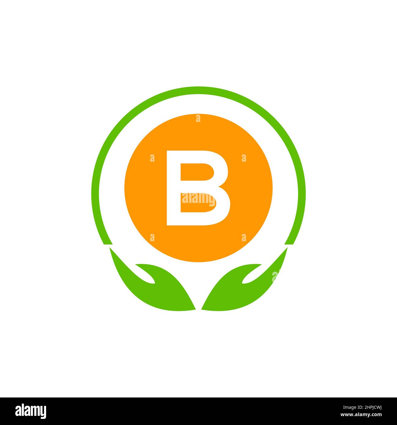 Symbol für das Gesundheitswesen Logo für die medizinische Apotheke auf dem Buchstaben B. Logo für Gesundheit, Wohltätigkeitsorganisation mit Vorlage für B-Logos Stock Vektor