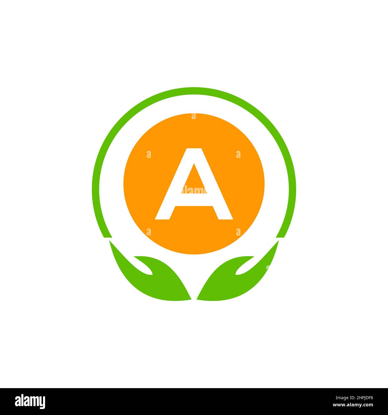 Symbol für das Gesundheitswesen Logo für die medizinische Apotheke auf dem Buchstaben A. Logo für Gesundheit und Wohltätigkeit mit Einer Vorlage für den Logotyp Stock Vektor