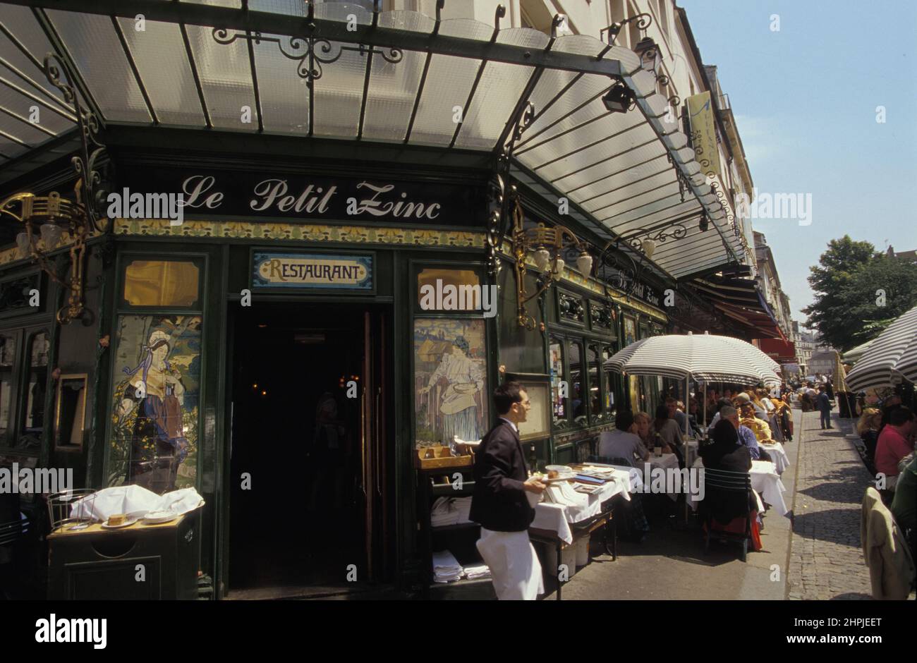 Frankreich Restaurant Parisien Stockfoto
