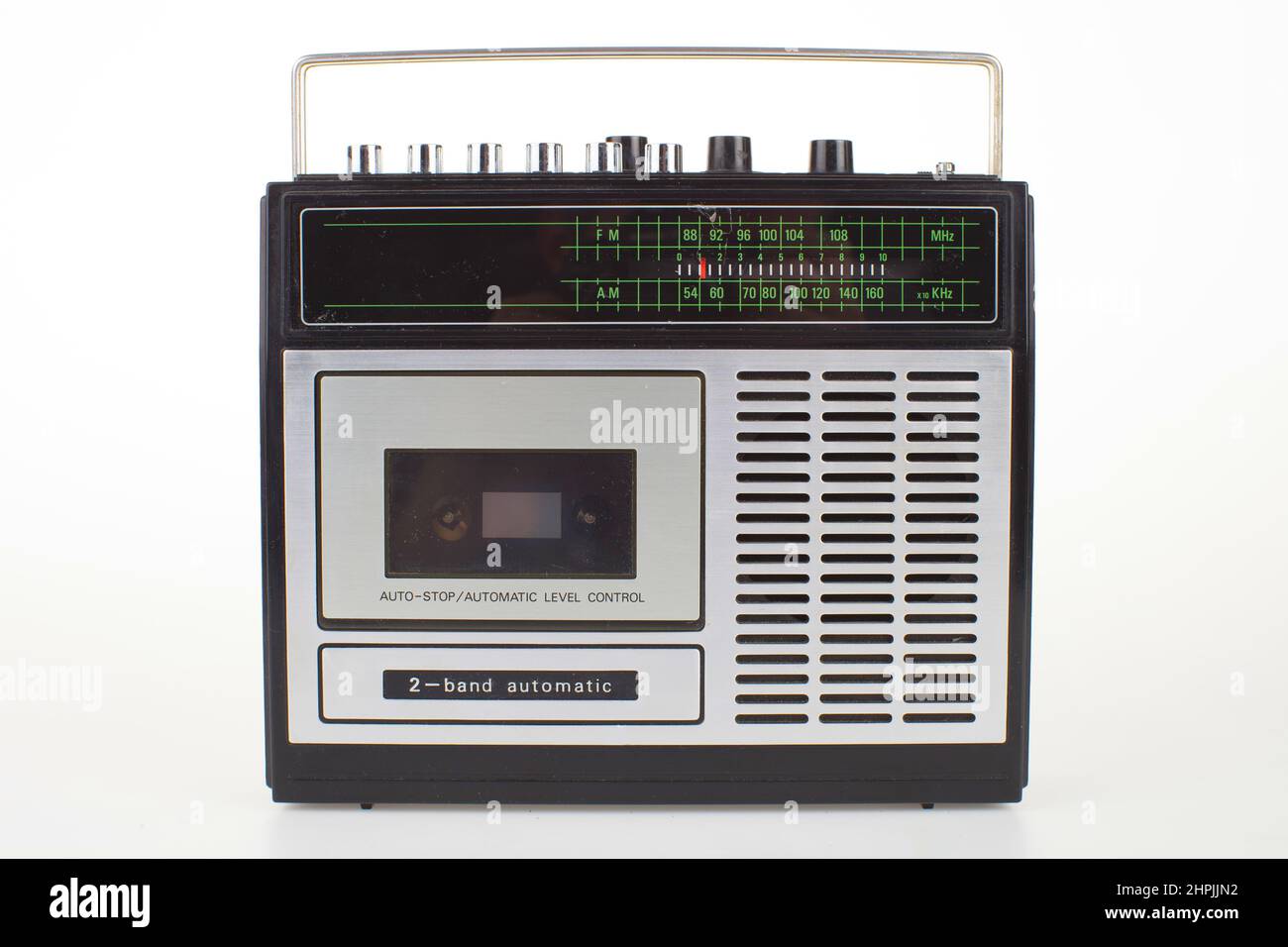Radiokassettenspieler der 1980er Jahre Stockfoto