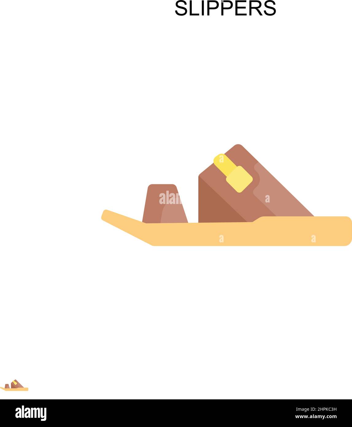 Slipper einfaches Vektor-Symbol. Illustration Symbol Design-Vorlage für Web mobile UI-Element. Stock Vektor