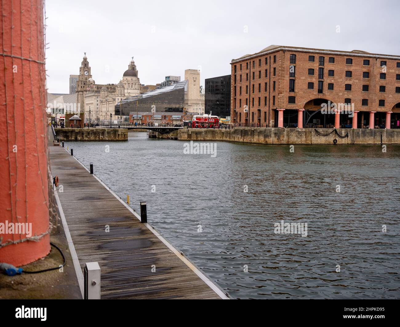 Liverpool Albert Docks, Stockfoto