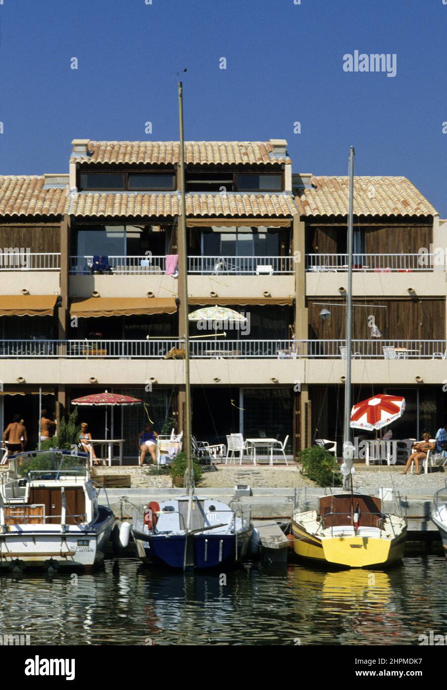 gruissan frankreich aude Hafentourismus Stockfoto