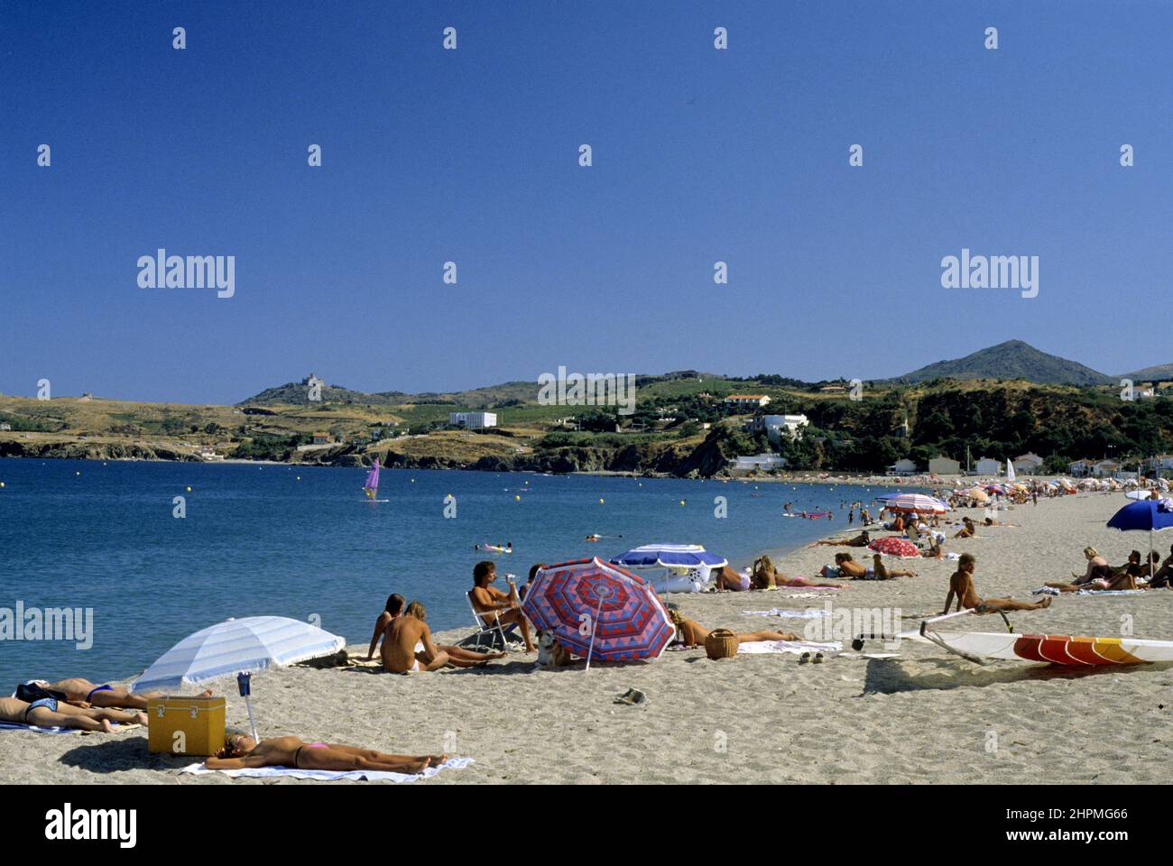 VACANCES PLAGE ROUSSILLON Stockfoto